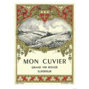 Mon Cuvier Wine Label   Europe Premium Poster Print, 12x16 