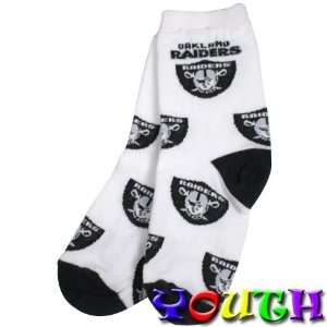    Oakland Raiders Infant Logo Socks (White)
