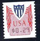 CVP32. 29c. Shield Coil. Computer Vended Postage Stamp. MNH