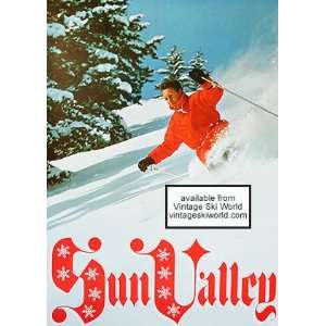  Sun Valley Powder Skiing Original Poster