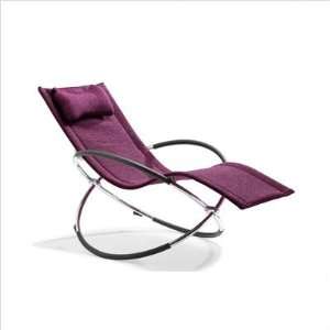   in Purple with Microfiber Seat and Chrome Steel Furniture & Decor