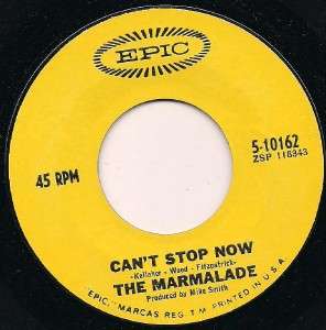 The Marmalade Cant Stop Hangin On Epic 45 Record  