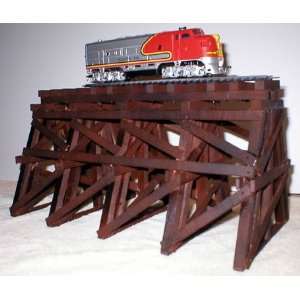  Model Railroad HO Gauge Wooden Trestle 