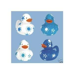  Mini Snowflake Rubber Duckies Toys & Games