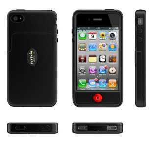 ivyskin Quattro 4 WRANGLER Case for iPhone 4 JET BLACK  