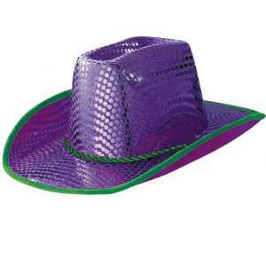  Purple Disco Dots Cowboy Hat 