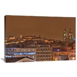  Quito at Night, Ecuador   Gallery Wrapped Canvas   Museum 