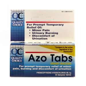  Quality Choice Azo Tabs Urinary Analgesic 95mg. Tablet 32 
