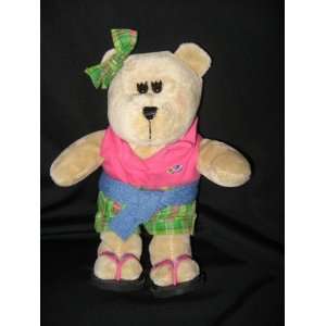  2007 Starbucks Summer Girl Bearista 9 Plush Bear Toys 