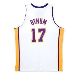   Deck Los Angeles Lakers Andrew Bynum Autographed Alternate Jersey