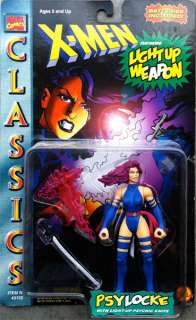 1996 * X Men Classics Light Up Psylocke Action Figure with Light Up 