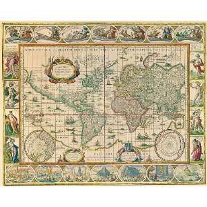  Willem Janszoon Blaeu   Map Of The World Gouttelette