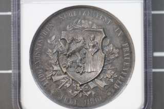 1890 Swiss Shooting Medal NGC MS63 Thurgau Frauenfeld  