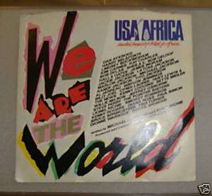 We are the World 45 record USA Africa Michael Jackson  