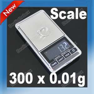 300g x 0.01g Gram Pocket Jewelry Digital Scale Balance Pocket Gram 