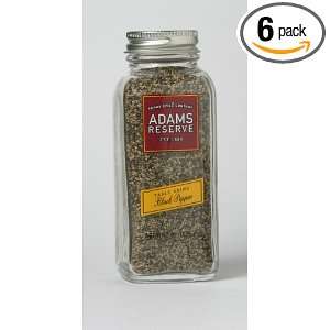 Adams Extracts Table Grind Black Pepper, 2.09 Ounce Glass Jar (Pack of 