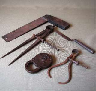 Vintage Tools, Well used with rust, parts still move. Early 1900 