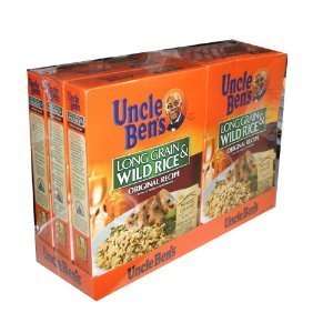 Uncle Bens Long Grain and Wild Rice Original Recipe 6 Pack Value Pack 