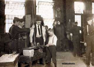 Morgantown West Virginia Glass Factory Workers 1908  