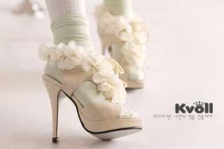 Fashion flower high heel Sandals shoes L3204 UK sz2 5.5  