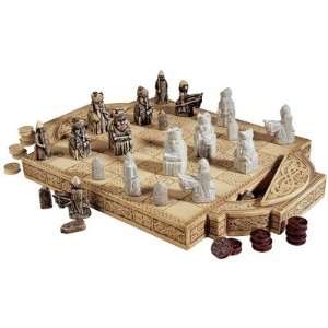  Isle of Lewis Chess Set and Board