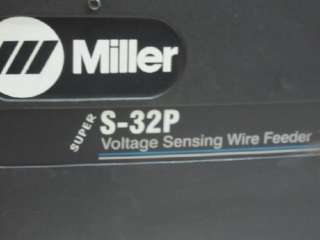 MILLER SUPER S 32P VOLTAGE SENSING MIG WELDING WIRE FEEDER & SUITCASE 