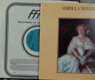 BONYNGE Verdi La Traviata Pavarotti/Sutherland LONDON Digital 3 LP NM 