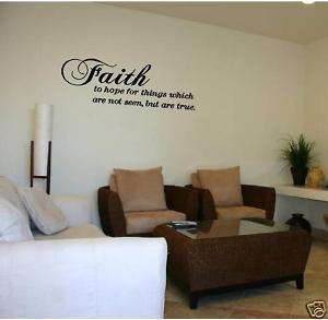 Faith To Hope For   Vinyl Wall Art Decals Words Quotes  