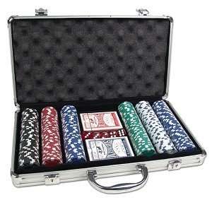   Deluxe 300 Piece Poker Game Set with Dice, Cards
