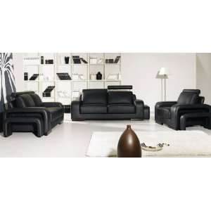    6pc Contemporary Modern Leather Sofa Set, V A43 S1