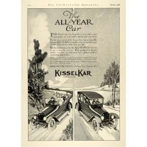  1916 Ad Kissel Motor Car KisselKar Season Driving Snow Summer 