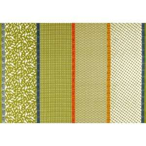   Ticket Stripe Green Fabric By The Yard Arts, Crafts & Sewing