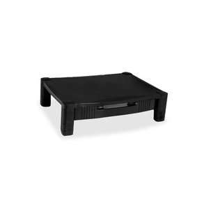  Monitor Stand,w/Removable Drawer,Adjust. Height,Black Qty 