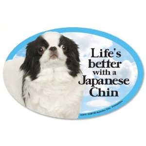  Japanese Chin Oval Dog Magnet for Cars