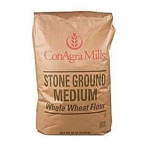 Conagra Whole Wheat Medium Stone Ground 50lb  Grocery 