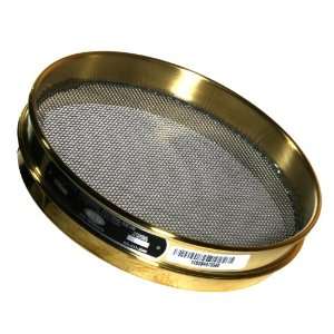 Advantech Brass Test Sieves with Stainless Steel Wire Cloth Mesh, 12 