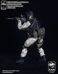 Scale DAM 93005 DELTA FORCE Support Rifleman Black Hawk Down Body 