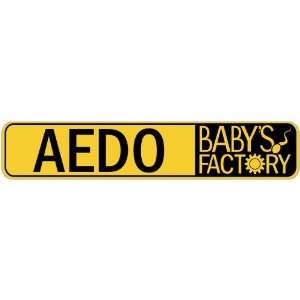   AEDO BABY FACTORY  STREET SIGN