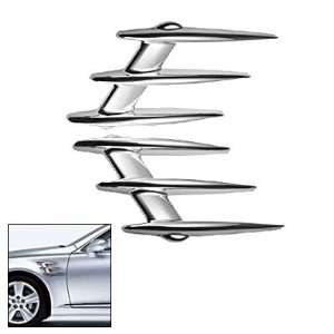  Silvery Car Fender Port Holes Auto Side Vents Air Flow 