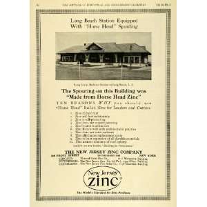 1922 Ad Long Island Railroad Station Train Depot Horse Head New Jersey 