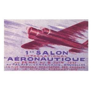  Salon Aeronautique 1937 Premium Poster Print, 12x18