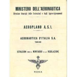  Aeronautica DItalia S.A. AS.1 Aircraft Maintenance Manual 
