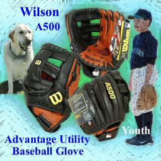   A500 Advantage Utility Baseball Glove Right Throw 11 Youth  