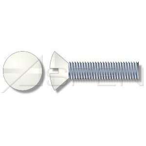   Screws Oval Slot Drive Steel, Zinc Plated Head Painted White Ships