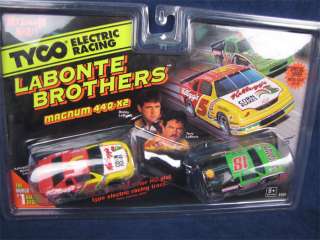 Tyco Magnum 440 X2 Labonte Brothers HO Slot Cars MIP  