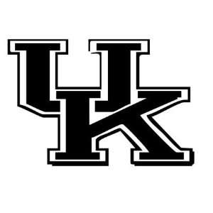    Uk Decal 6 White Sticker Sports Block Letters 