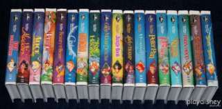 Complete Disney Classic Black Diamond Lot 19 VHS Set  