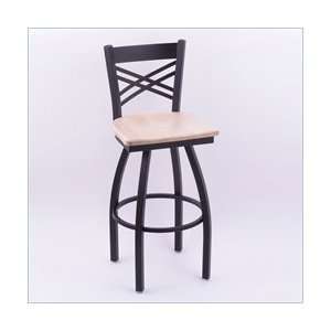 Oak   Painted White Holland Bar Stool Co. Catalina 30 High Wooden 