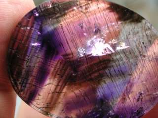 TOP GRADE BANDED AMETHYST WITH CACOXENITE INCLUSIONS  