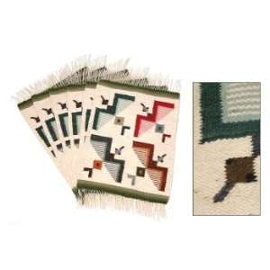  Wool placemats, Hummingbird Flight (set of 6)